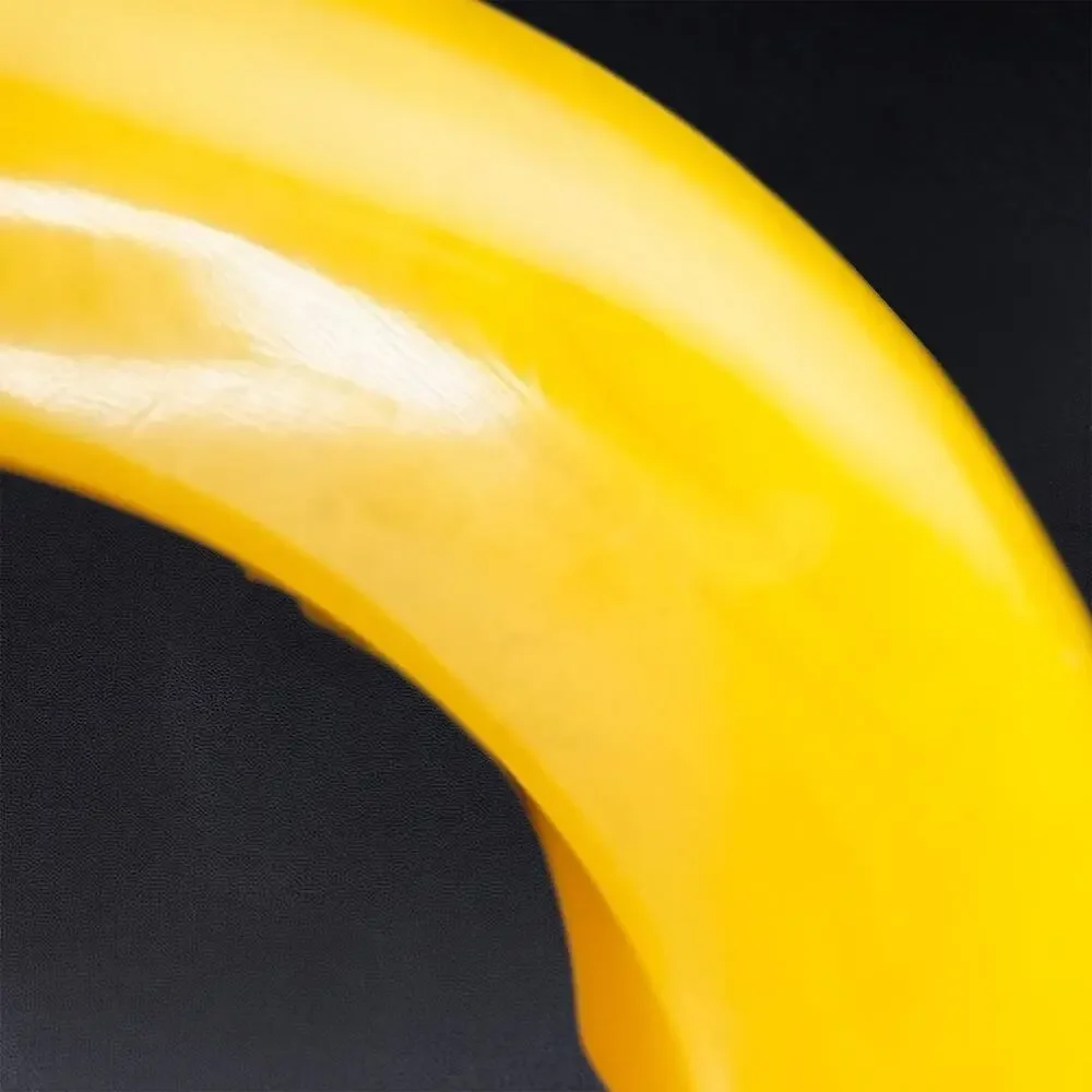 Vintage‎ Yellow Bangle Bracelet 6.5” Resin Lucite Chunky Retro Style MCM